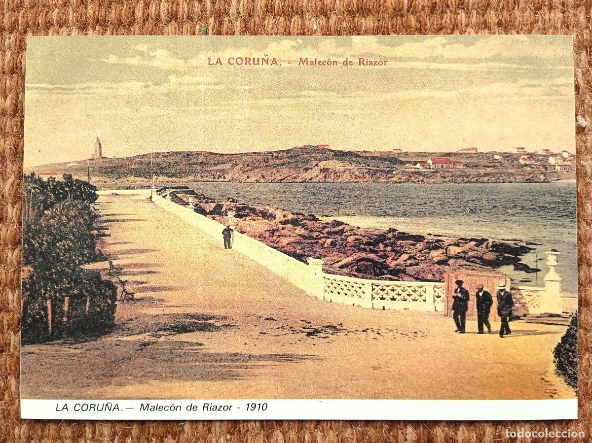 Postales: LA CORU&Ntilde;A - MALECON DE RIAZOR - LIBRERIA ARENAS - Foto 1