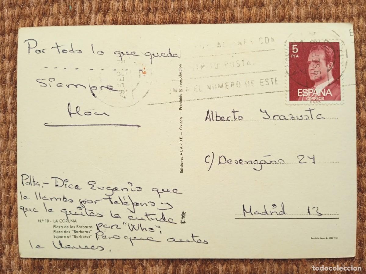 Postales: LA CORU&Ntilde;A - PLAZA DE LAS BARBARAS - Foto 2