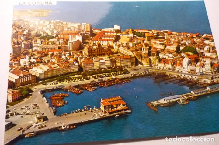 Postales: postal la coru&ntilde;a aerea parcial - Foto 1