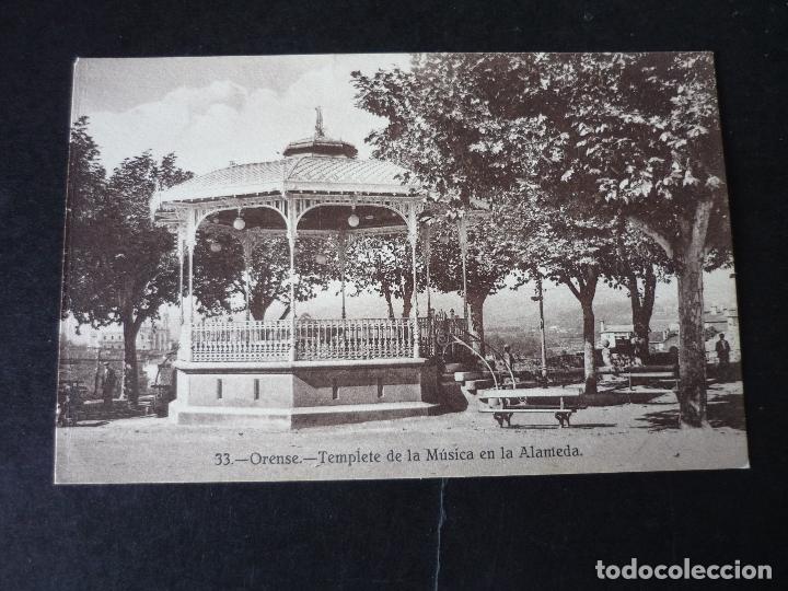 Postales: ORENSE TEMPLETE DE LA MUSICA EN LA ALAMEDA - Foto 1