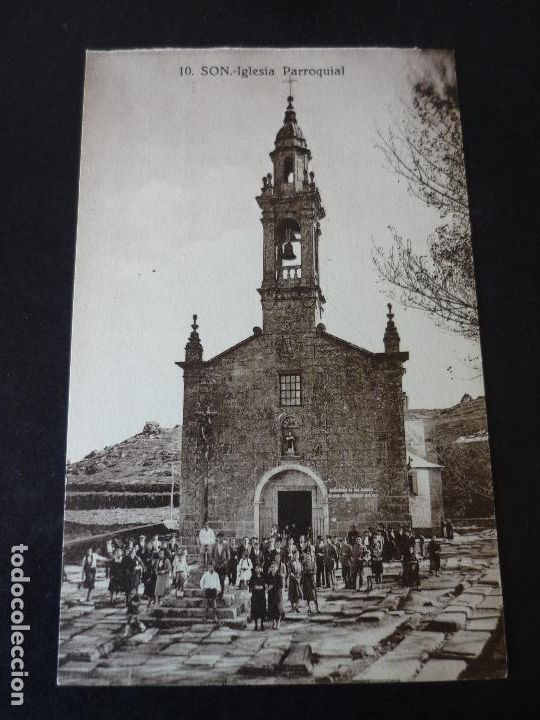 Postales: SON LA CORU&Ntilde;A IGLESIA PARROQUIAL - Foto 1