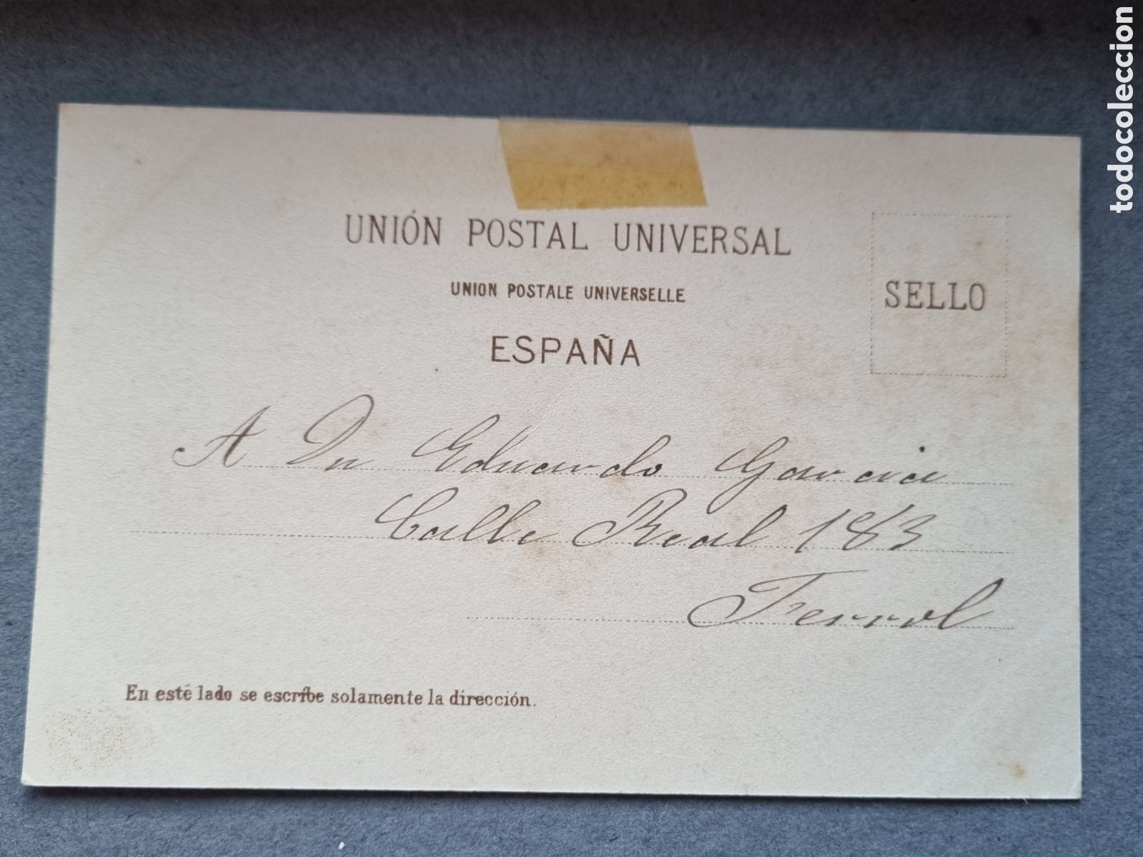 Postales: ALMACENES DE ADUANA CORU&Ntilde;A 1902 SIN DIVIDIR - Foto 3