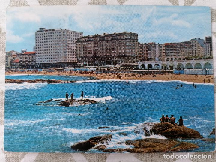 Postales: POSTAL LA CORU&Ntilde;A, PLAYA DE RIAZOR - Foto 1