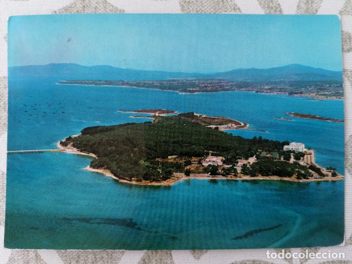 Postcards: POSTAL LA TOJA, ISLA DE ENSUE&Ntilde;O, VISTA AEREA