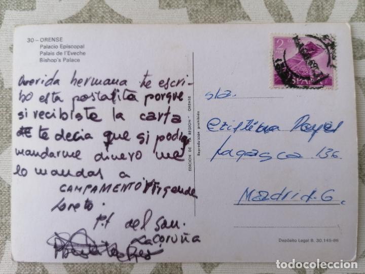 Postales: POSTAL ORENSE, PALACIO EPISCOPAL - Foto 2