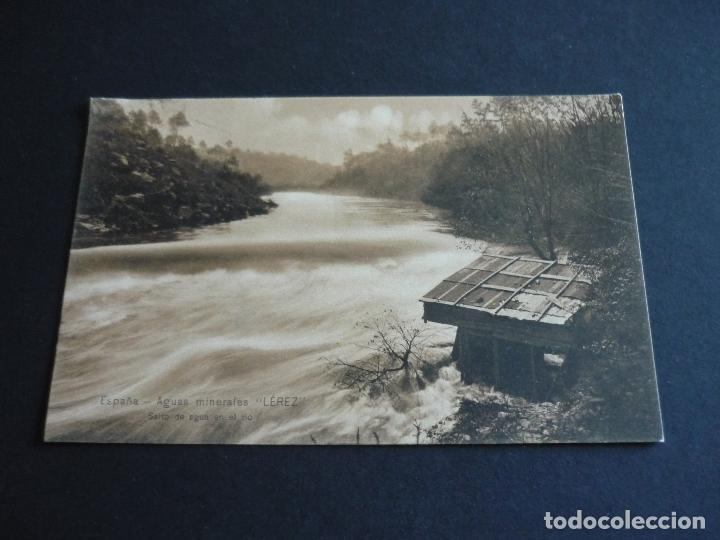 Postcards: PONTEVEDRA AGUAS MINERALES LEREZ SALTO DE AGUA EN EL RIO