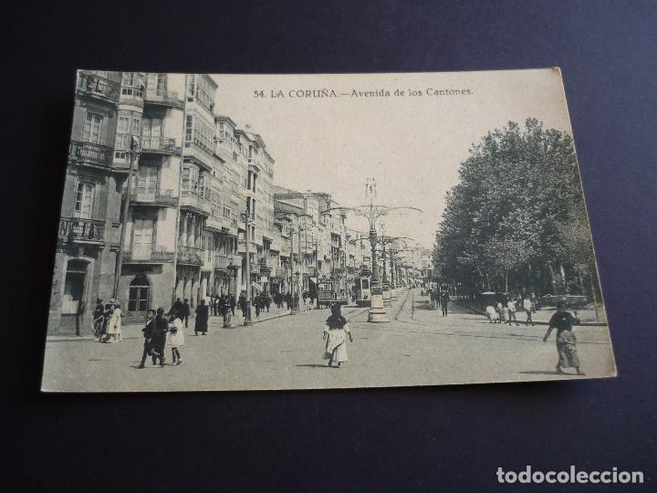 Postales: LA CORU&Ntilde;A AVENIDA DE LOS CANTONES - Foto 1