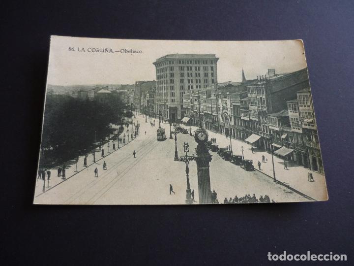 Postales: LA CORU&Ntilde;A OBELISCO - Foto 1
