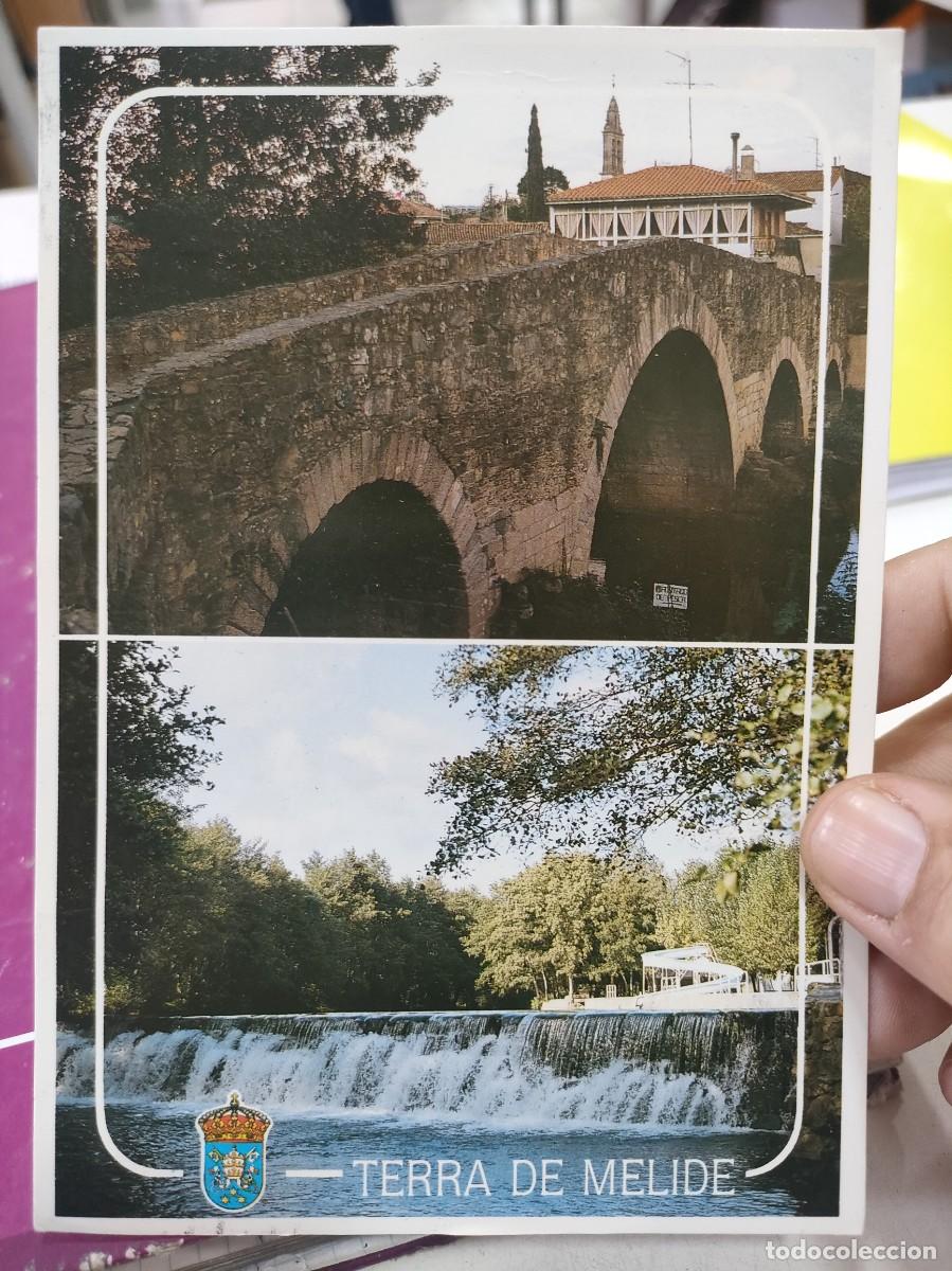 Postcards: Postal TERRA DE MELIDE Ponte Rom&aacute;nica Seculo XII N 5916 Exclusiva ESTANCO PROGRESO 1997 Circulada