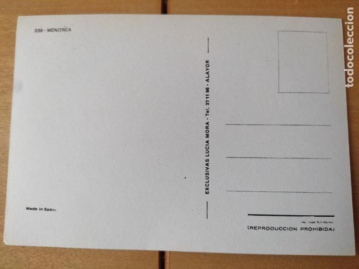 Postales: MENORCA ED LUCIA MORA 339 SC - Foto 2