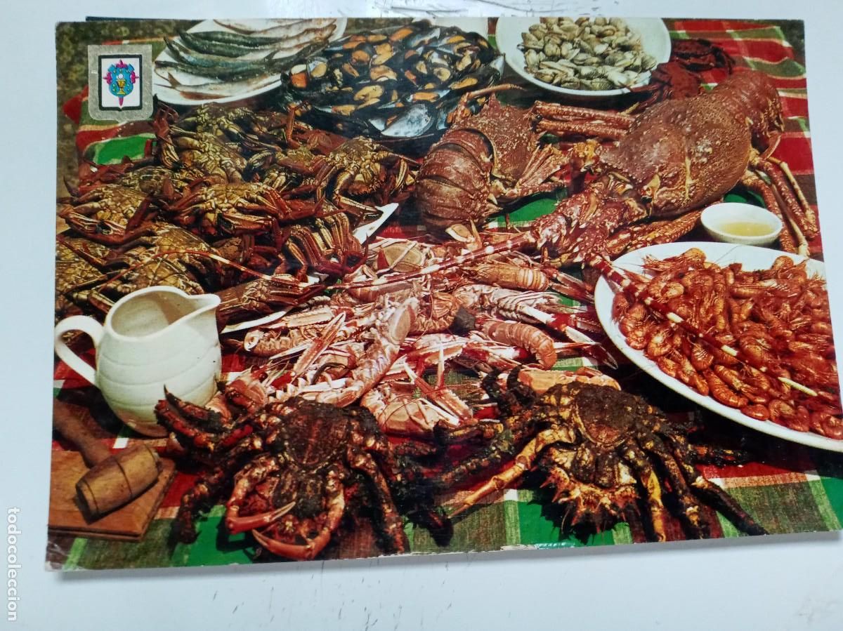 Postcards: POSTAL DE GALICIA : MARISCOS . A&Ntilde;OS 60