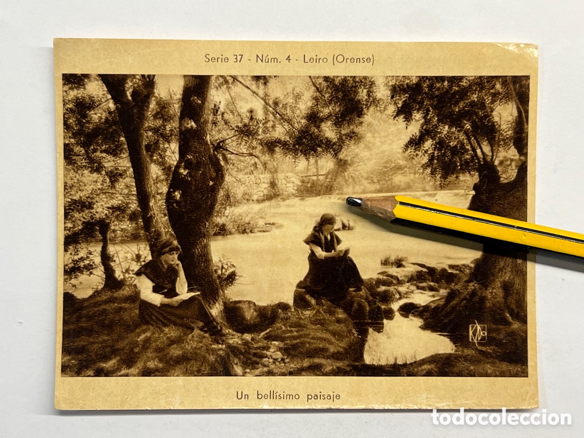 Postcards: CROMO KSDO 12 x 9 cm. Serie 37, No.4, LEIRO (Orense) Un bell&iacute;simo paisaje