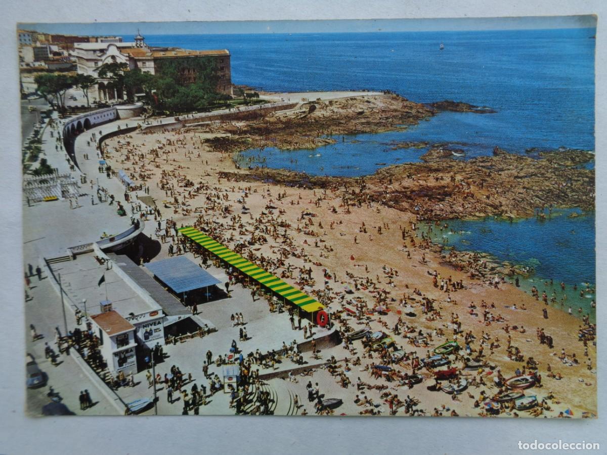 Postales: POSTAL DE LA CORU&Ntilde;A : PLAYA DE RIAZOR . A&Ntilde;OS 60 - Foto 1