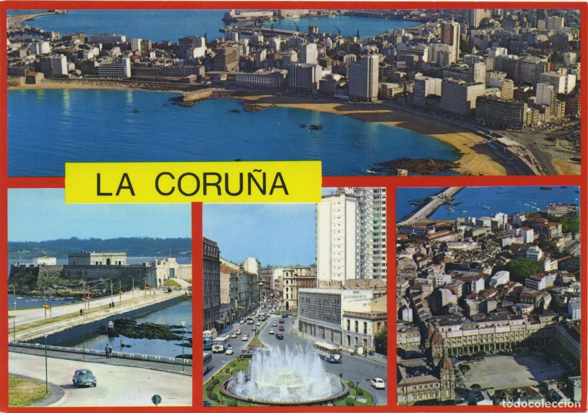 Postales: N&ordm; 9-LA CORU&Ntilde;A. Diversos aspectos. Sin circular. EDICIONES ALARDE - Foto 1