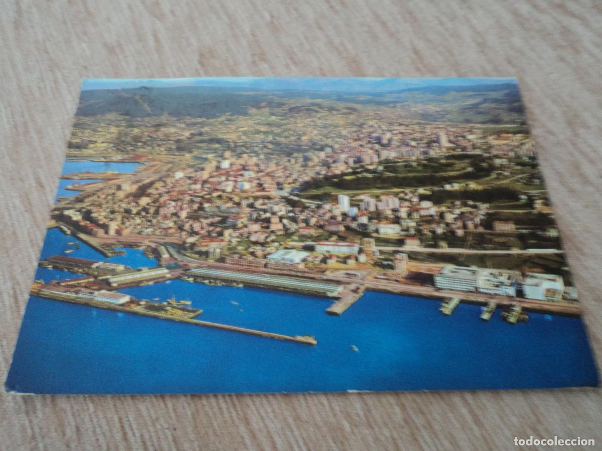 Postales: 307 VIGO VISTA A&Eacute;REA, CIRCULADA, EX. MAXIMO DE DIOS - Foto 1