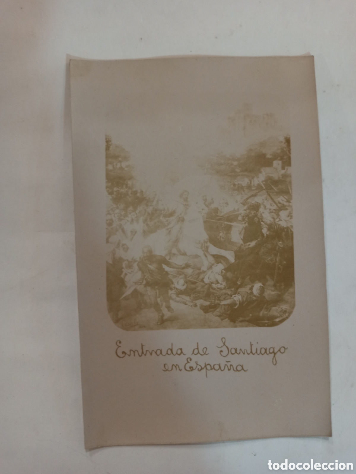 Postkarten: Postal antigua. Entrada de santiago en Espa&ntilde;a. Principios s. XX. Sin circular.