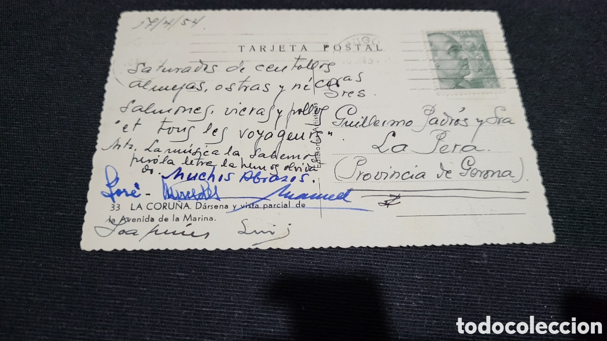 Postales: Tarjeta Postal usada La Coru&ntilde;a - Foto 2