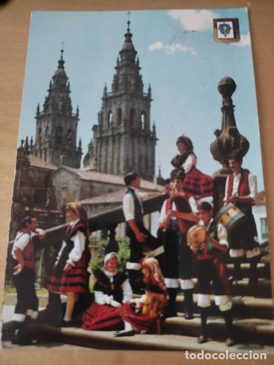 Postales: GALICIA 1967 GAITEIRO ED ESCUDO ORO 18 CIRCULADA MATASELLOS A P LA TOJA