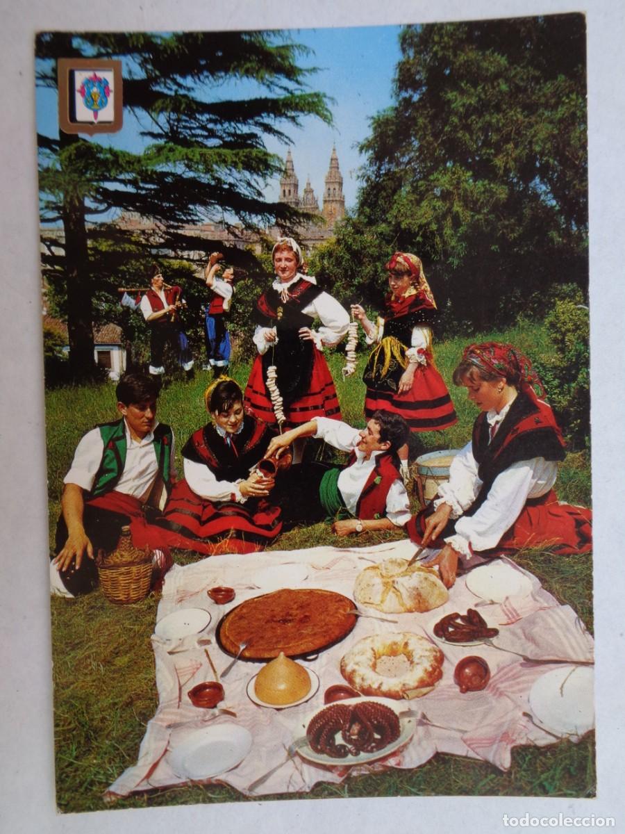 Postcards: POSTAL DE GALICIA : XANTAR DE ROMAXE , COMIDA ROMERIA. A&Ntilde;OS 60
