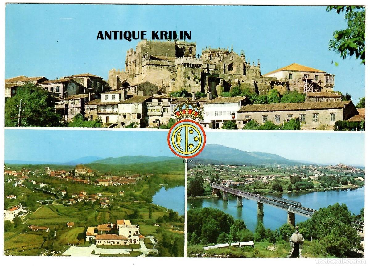 Postales: TUY N&ordm; 3003 B CATEDRAL / VISTA PARCIAL AEREA / PUENTE / EDI. POSTALES FAMA