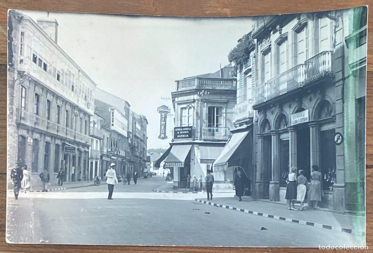 Postkarten: FOTO POSTAL DE VILLAGARCIA DE AROSA CALLE GONZALEZ GARRO, CIRCULADA EN 1959, ED. ALARDE N&ordm; 24