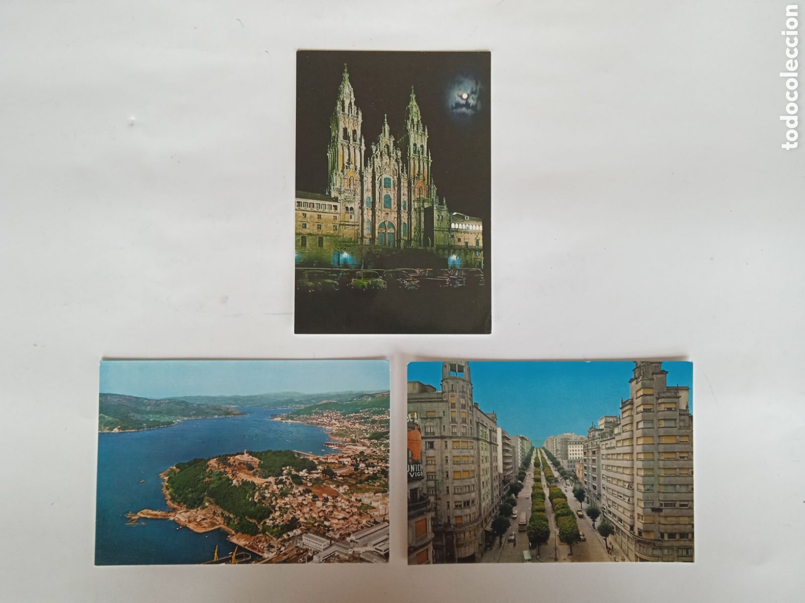 Postales: 3 POSTALES. SANTIAGO DE COMPOSTELA Y VIGO. ESCRITAS