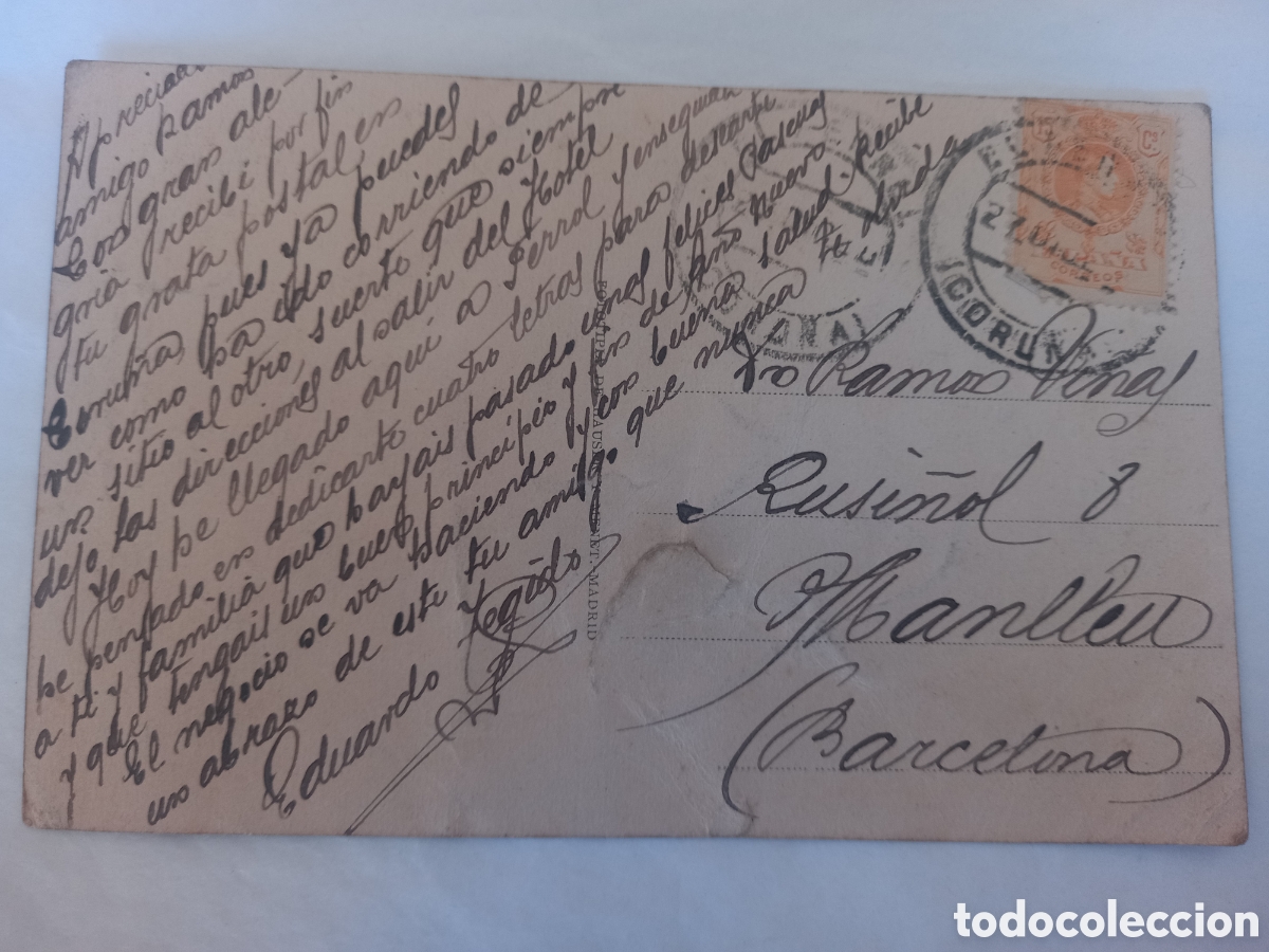 Postales: Postal FERROL. Calle Real - Foto 2