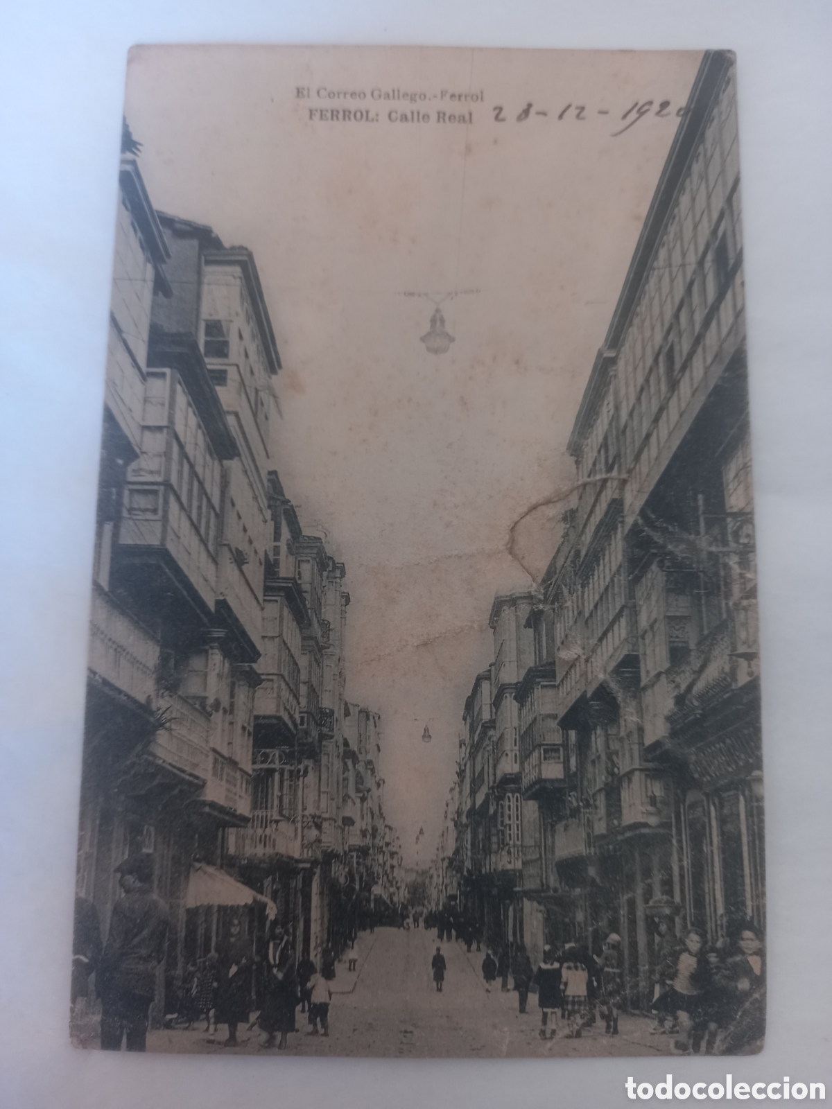 Postales: Postal FERROL. Calle Real - Foto 1