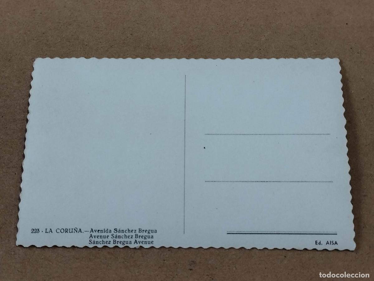 Postales: CORU&Ntilde;A - POSTAL LA CORU&Ntilde;A - AVENIDA S&Aacute;NCHEZ BREGUA - Foto 2