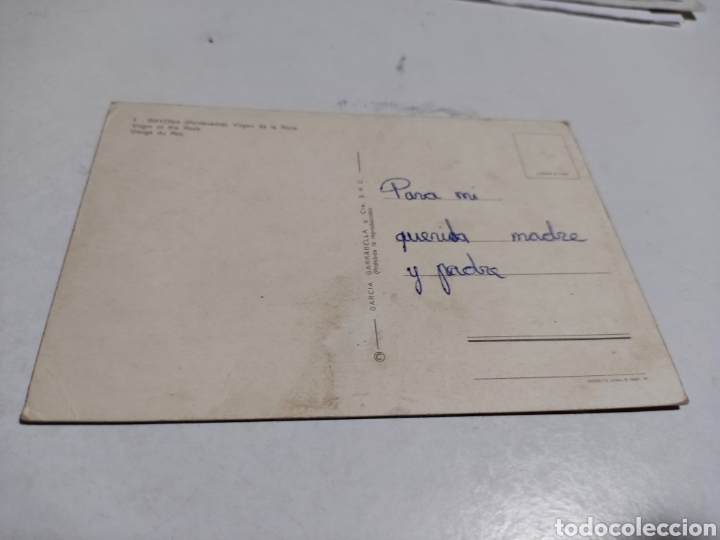 Postales: Postal Bayona virgen de la Roca - Foto 2