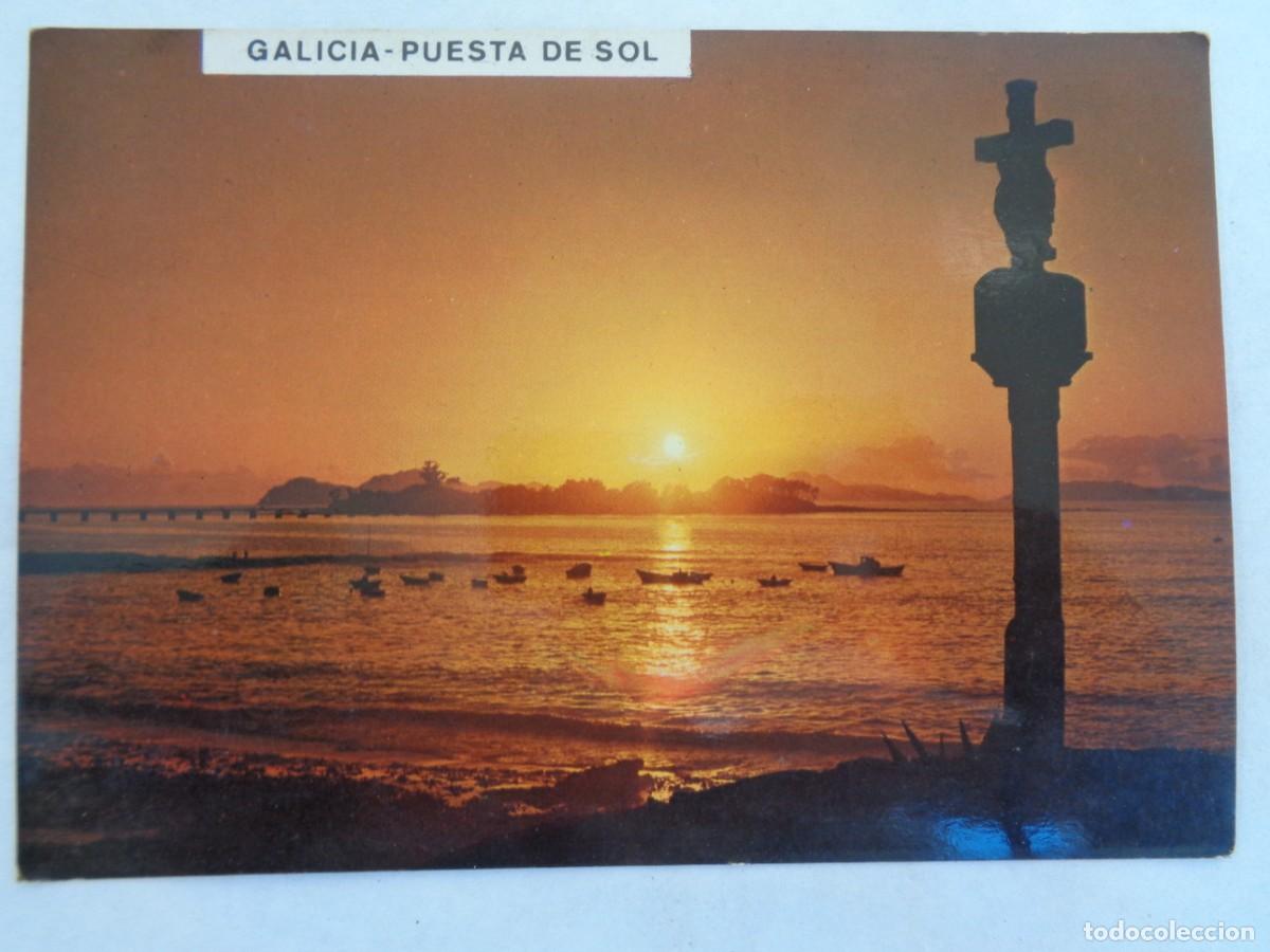 Postkarten: POSTAL DE GALICIA : PUESTA DE SOL , A&Ntilde;OS 60