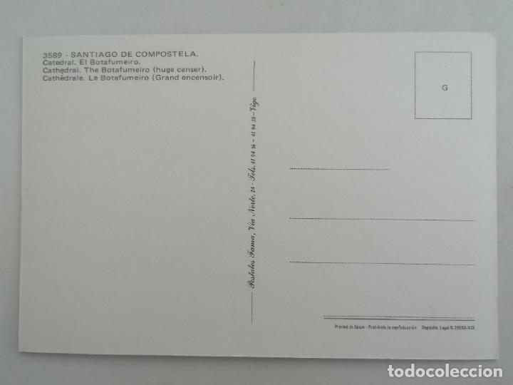 Postales: POSTAL SANTIAGO DE COMPOSTELA, EL BOTAFUMEIRO - Foto 2