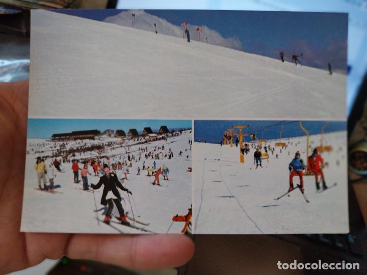 Cartes Postales: CABEZA MANZANEDA ESTACION INVERNAL GALICIA ED PARIS ANIMADA ESQUIANDO ALPINISMO MONTA&Ntilde;ISMO