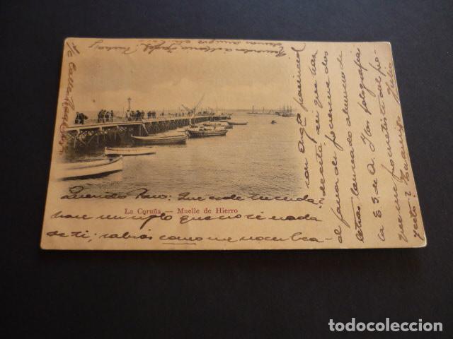 Postales: LA CORU&Ntilde;A MUELLE DE HIERRO - Foto 1