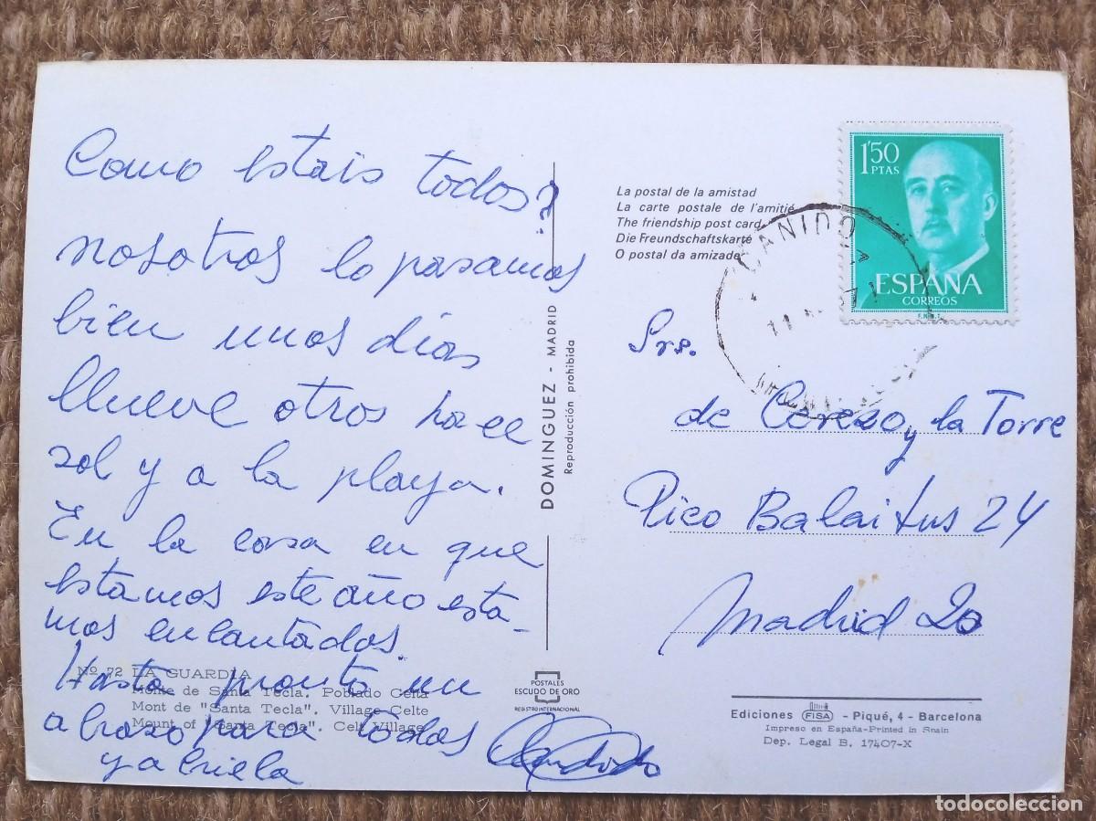 Postales: LA GUARDIA - POBLADO CELTA - ED. DOMINGUEZ - Foto 2