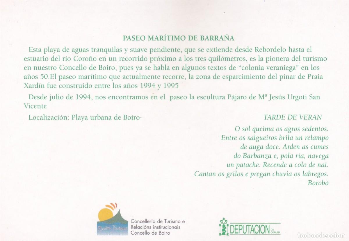 Postales: BOIRO (A CORU&Ntilde;A). PASEO MARITIMO DE BARRA&Ntilde;A - Foto 2