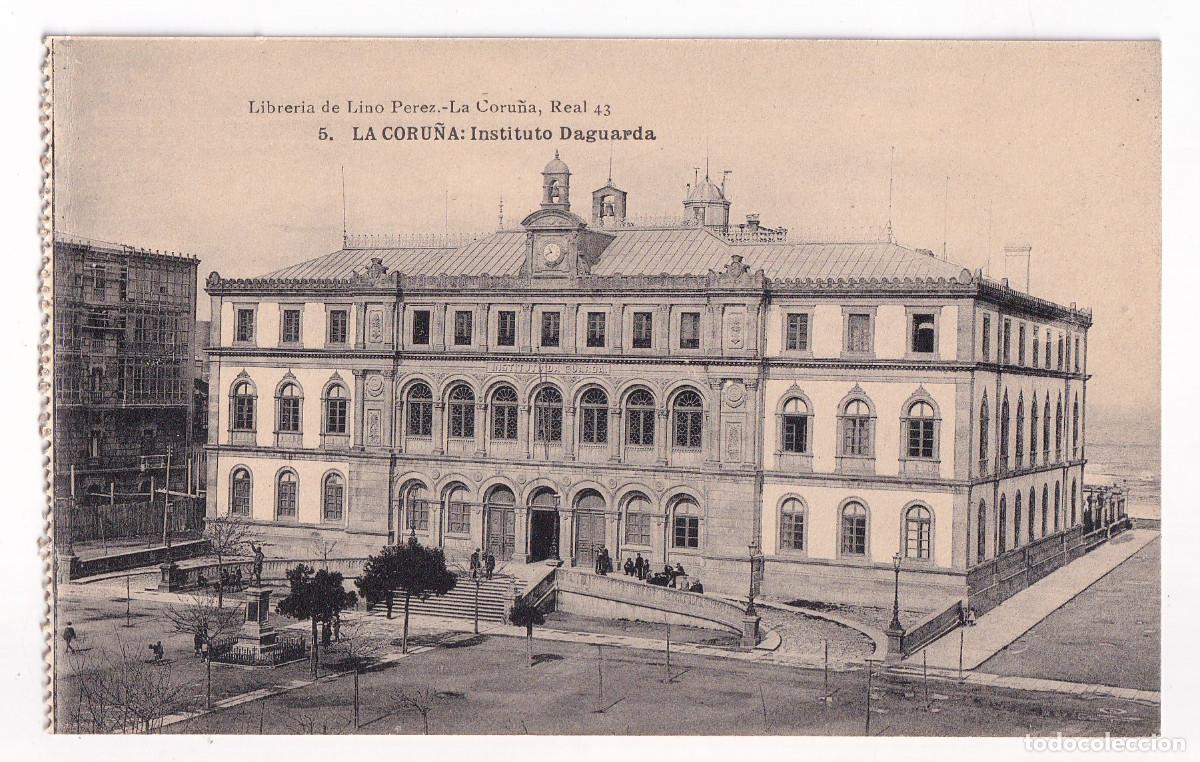 Postales: POSTAL. 5. LA CORU&Ntilde;A. INSTITUTO DAGUARDA - Foto 1