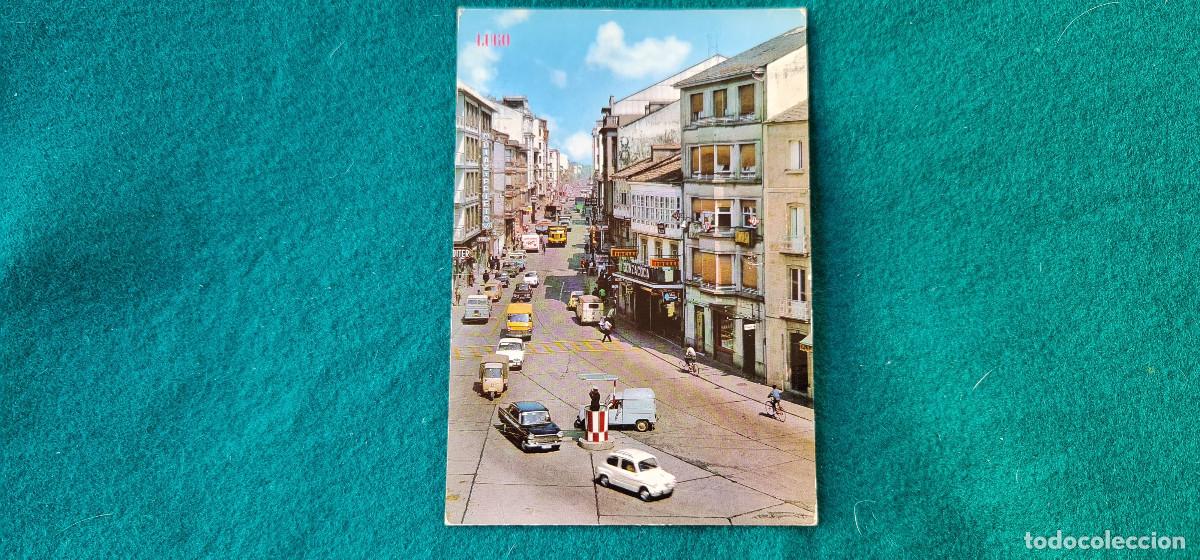 Postales: POSTAL LUGO (1970) AVENIDA DE LA CORU&Ntilde;A - Foto 1