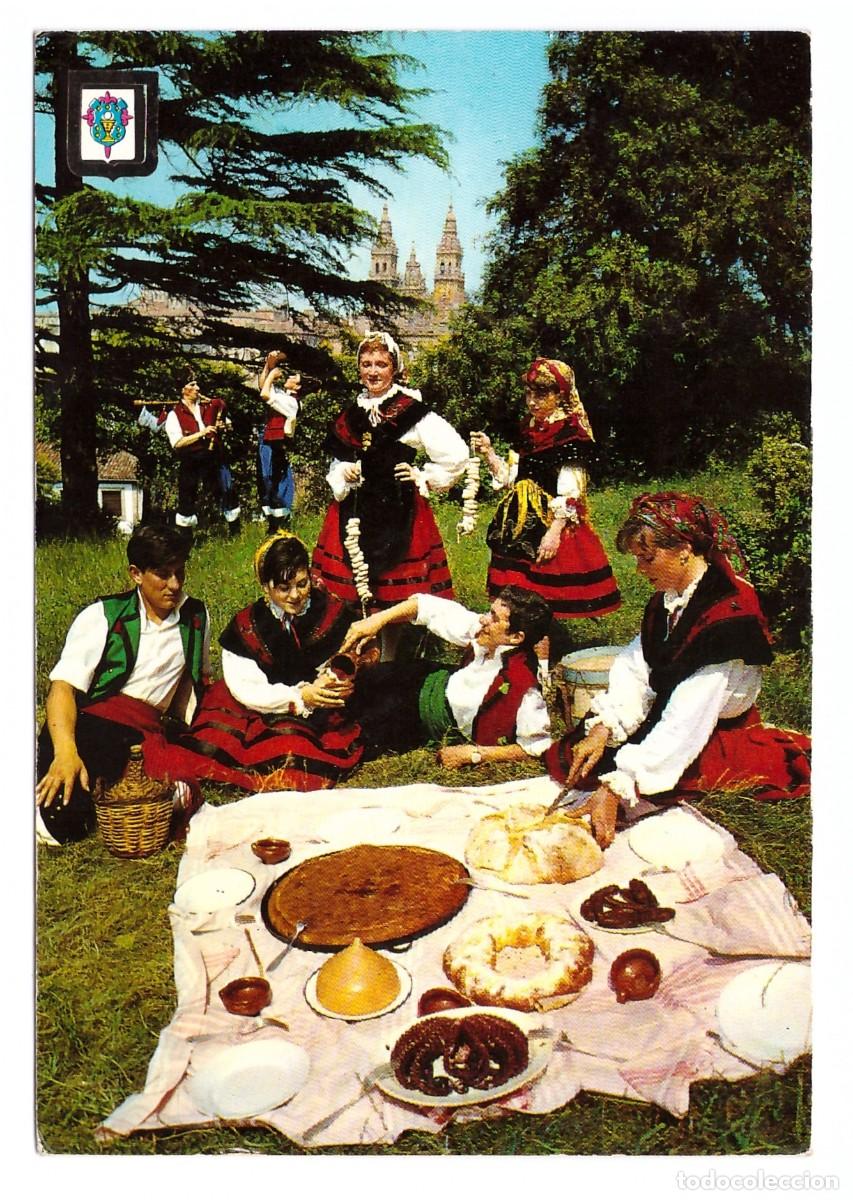 Postales: ESPA&Ntilde;A &bull; GALICIA &bull; COMIDA DE ROMER&Iacute;A