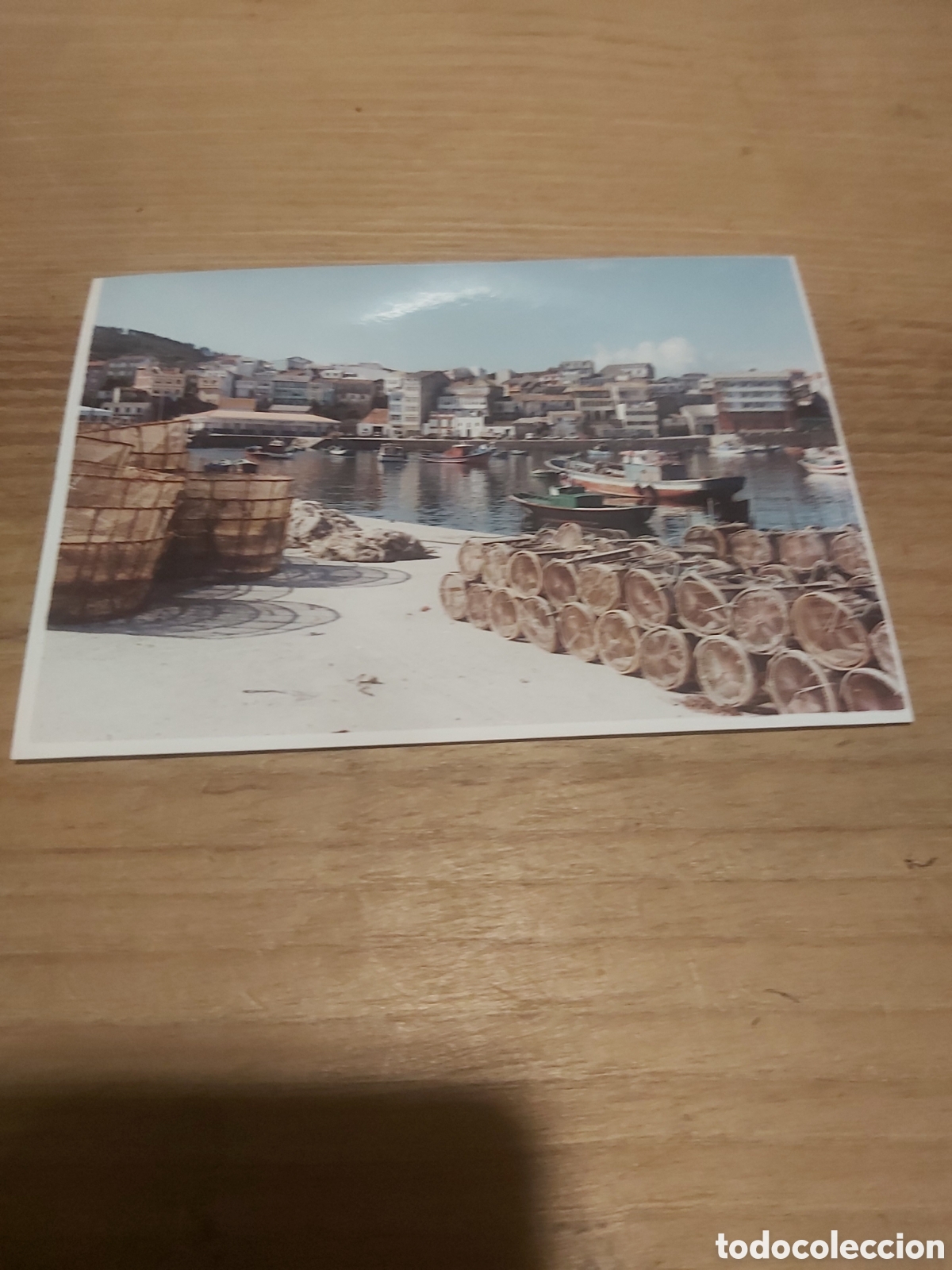 Postkarten: Puerto gallego provincia Coru&ntilde;a foto original a&ntilde;os 80