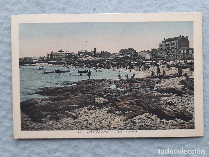 Postales: La Coru&ntilde;a. Playa de Riazor. - Foto 1