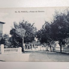 Postales: RARISIMA POSTAL DE FERROL - Nº 25 PASEO DE HERRERO - GARFOS MADRID