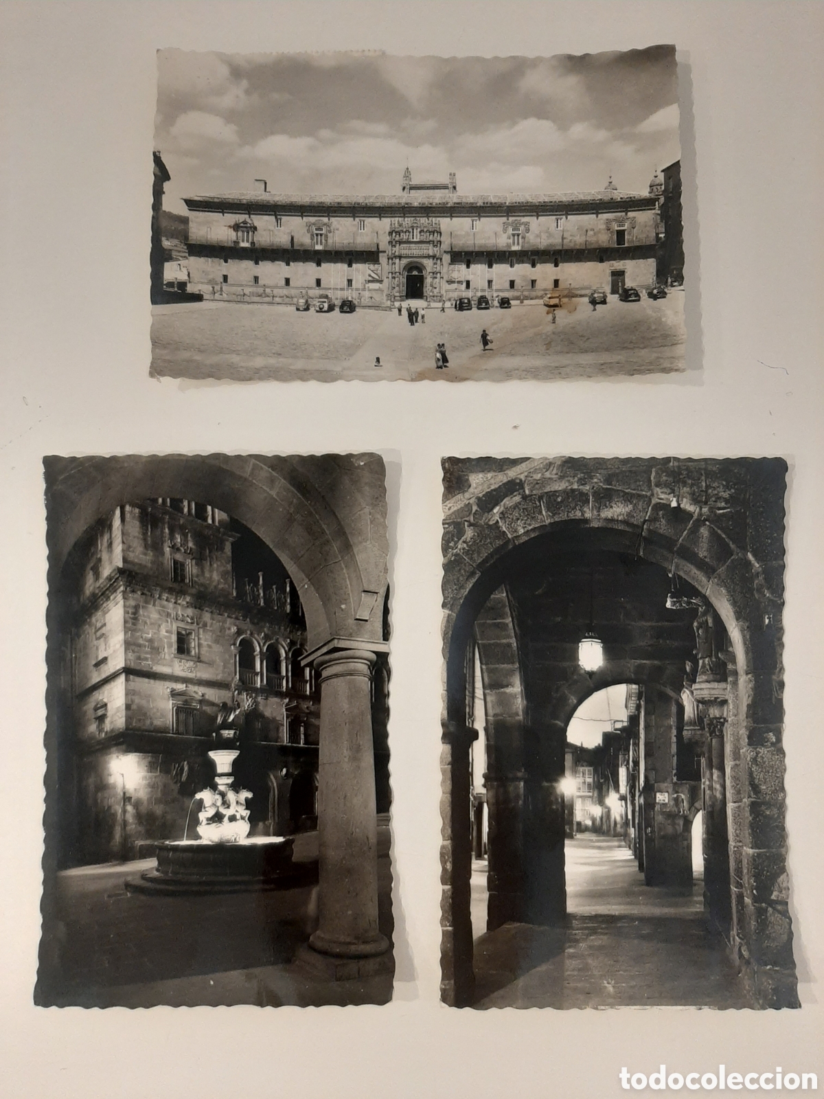 Postkarten: CONJUNTO DE TRES POSTALES DE SANTIAGO DE COMPOSTELA. CIRCULADAS