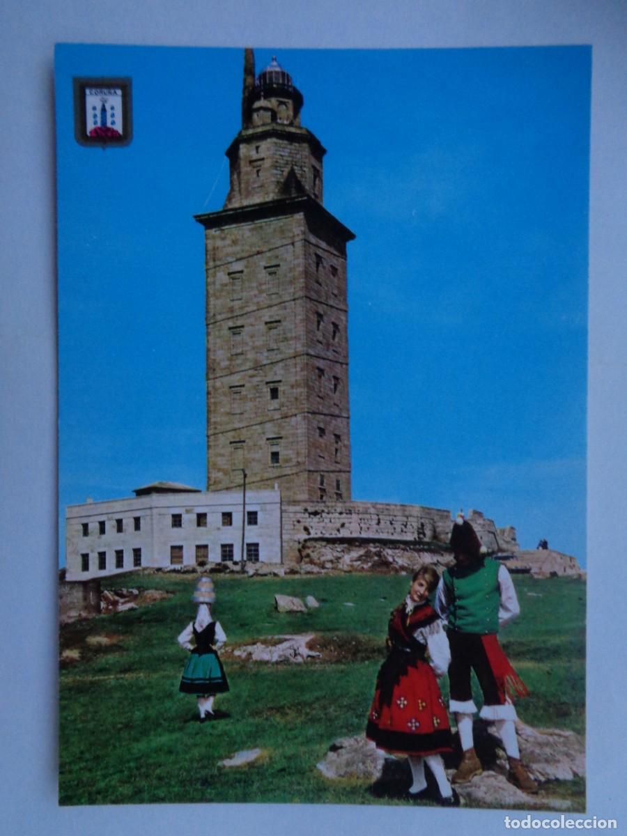 Postales: POSTAL DE LA CORU&Ntilde;A : TORRE DE HERCULES . A&Ntilde;S 60 - Foto 1