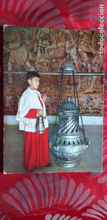 Postales: GALICIA-RV-150X105mm.-LA CORU&Ntilde;A-SANTIAGO DE COMPOSTELA-N&ordm;2029-BOTAFUMEIRO-CATEDRAL