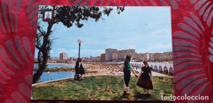Postales: GALICIA-RV-150X105mm.-LA CORU&Ntilde;A-N&ordm;36-PLAYA DE RIAZOR-ESCRITA