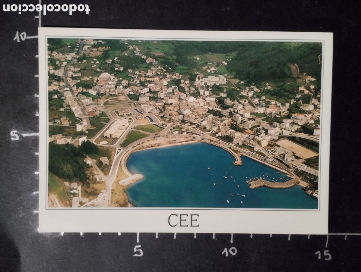 Postales: POSTAL. CEE (A CORU&Ntilde;A) - VISTA A&Eacute;REA - Foto 1