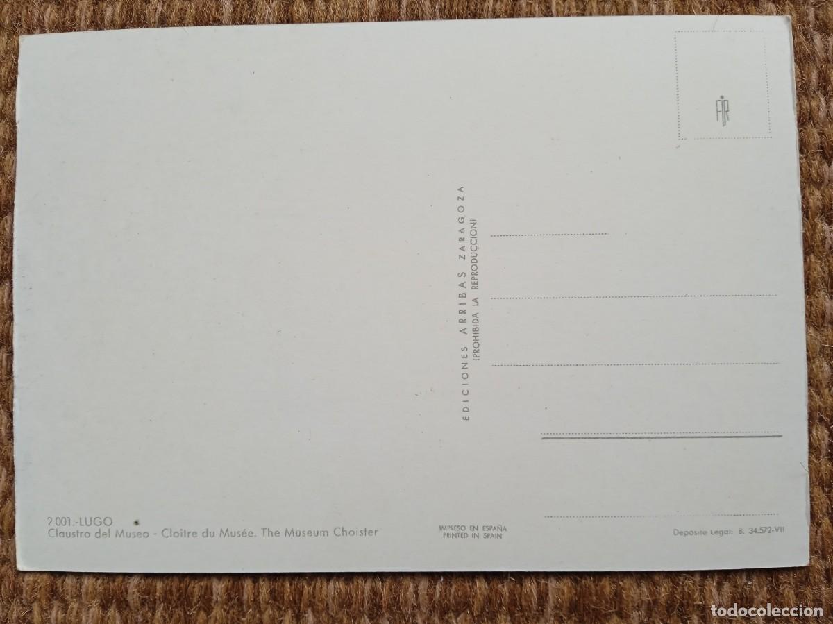 Postales: LUGO - CLAUSTROS DEL MUSEO - ED. ARRIBAS - Foto 2