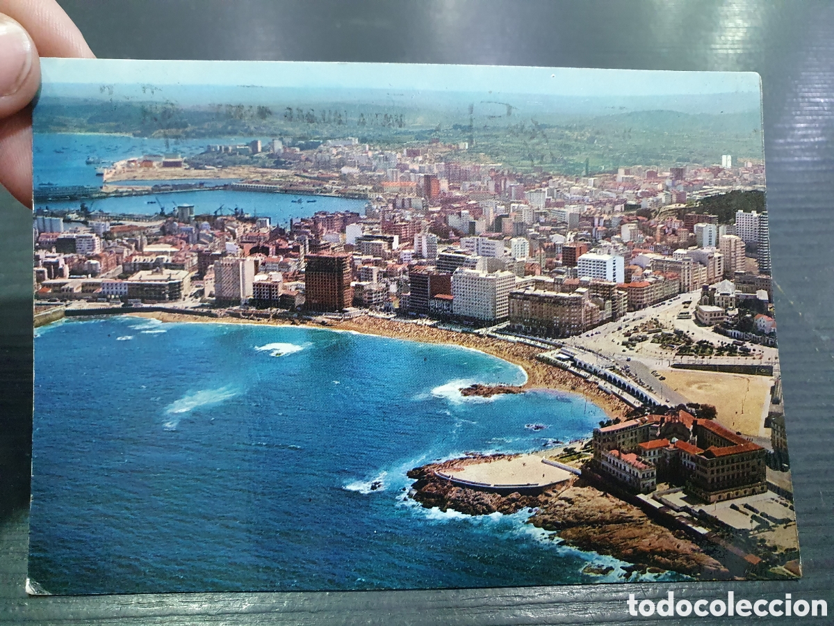 Postales: Postal La Coru&ntilde;a. Playa de Riazor. (L90) - Foto 1