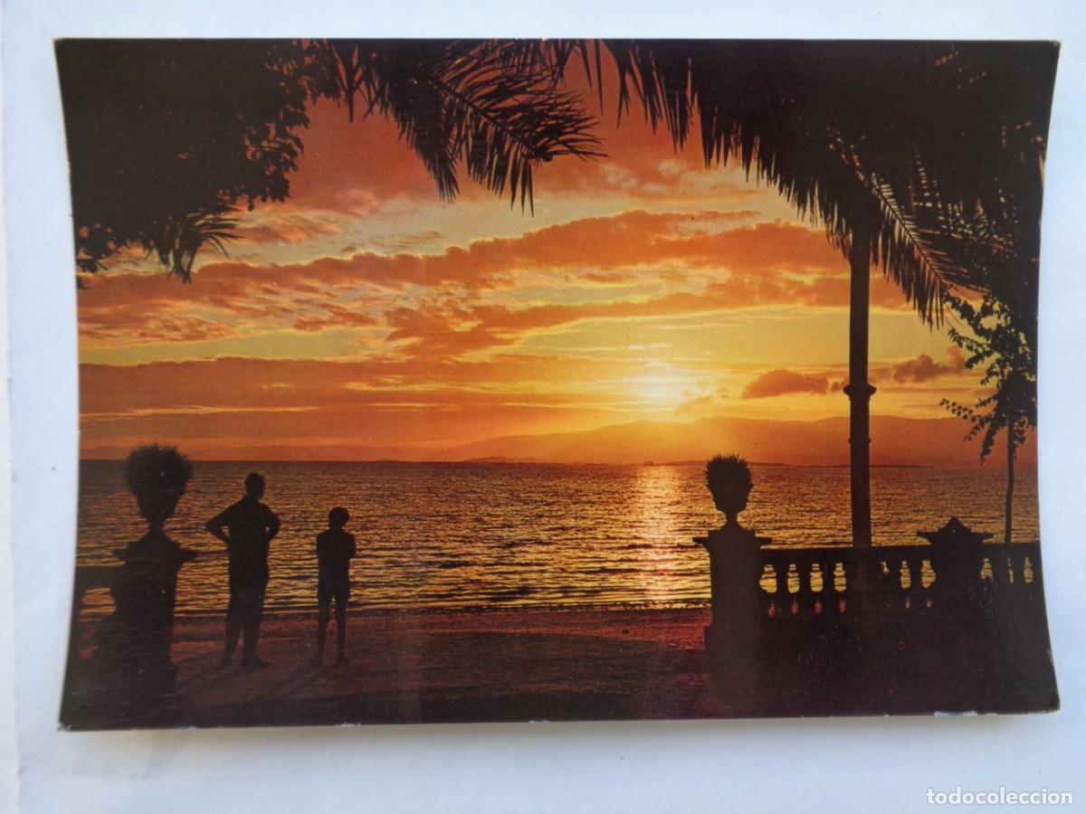Postales: POSTAL DE GALICIA : PUESTA DE SOL , A&Ntilde;OS 60